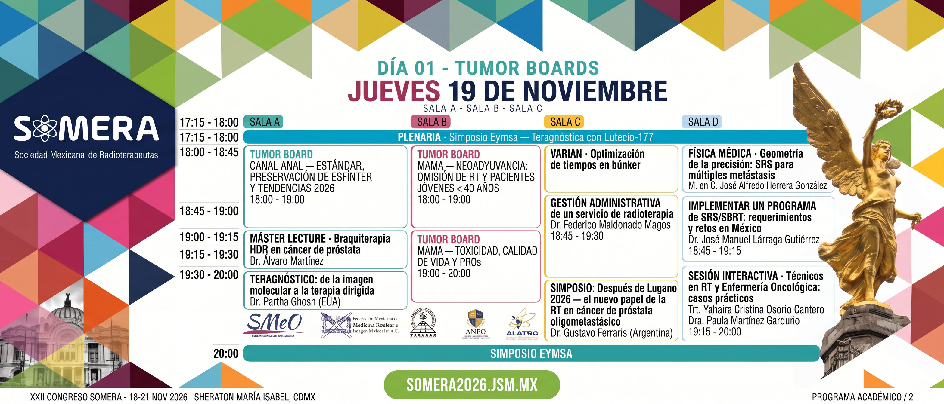 Congreso SOMERA 2026: Jueves Vespertino 19 Nov 2026