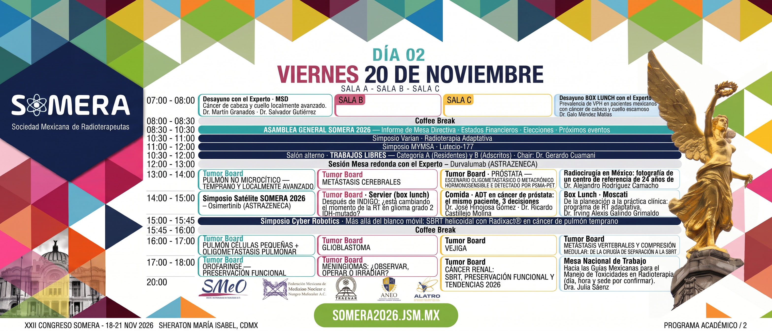 Congreso SOMERA 2026: Viernes 20 Nov 2026