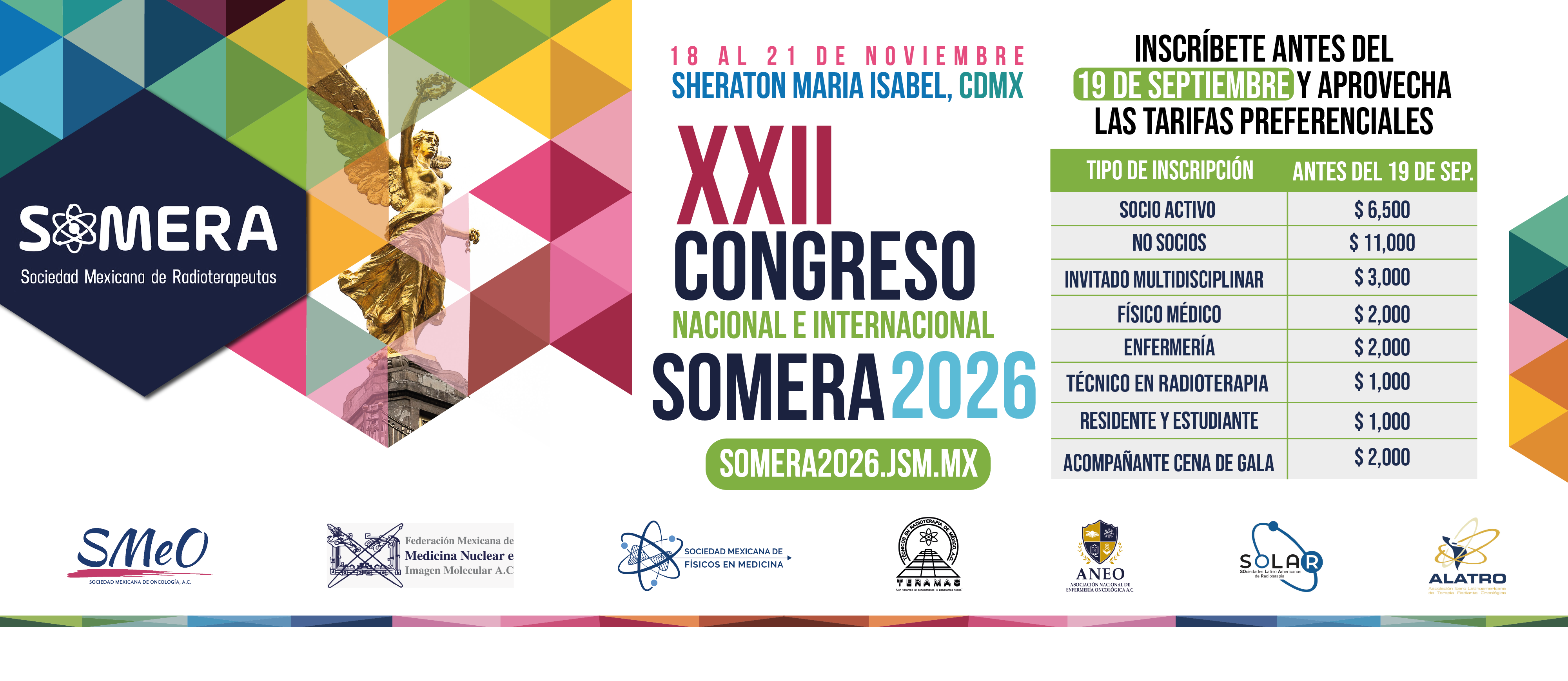 Tarifas Congreso 2026